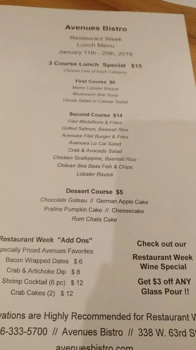 Avenues Bistro