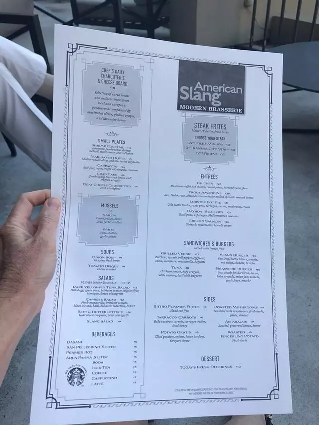 American Slang Modern Brasserie