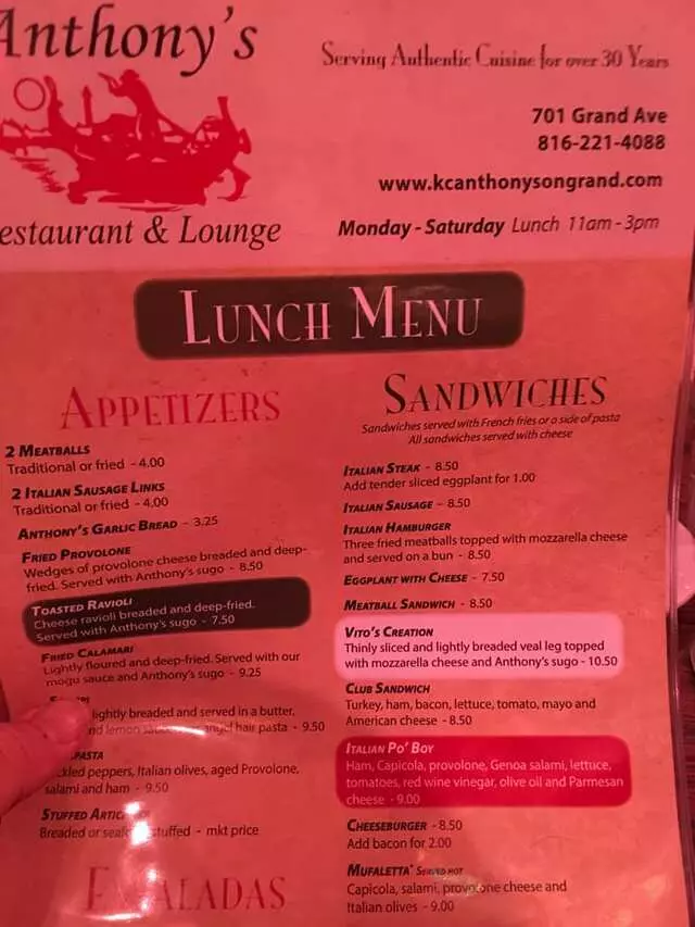 Anthony’s Restaurant & Lounge