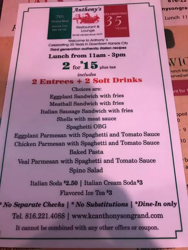 Anthony’s Restaurant & Lounge
