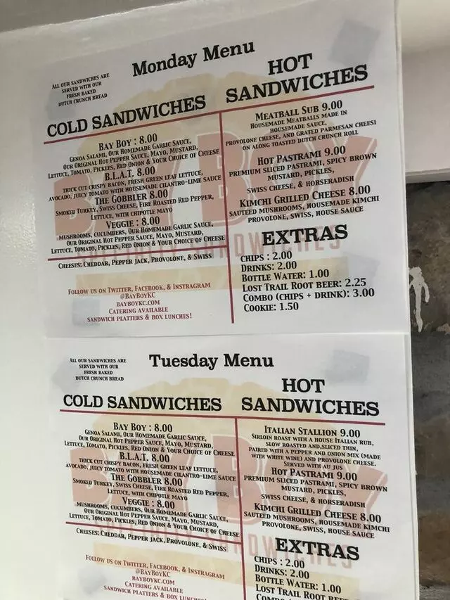 Bay Boy Specialty Sandwiches