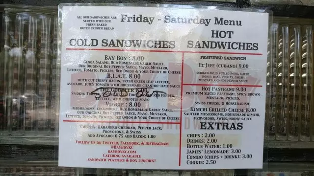 Bay Boy Specialty Sandwiches